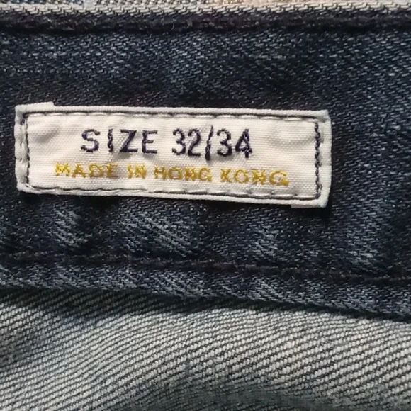 Madewell Dark Blue Straight Leg Jeans - Picture 6 of 8